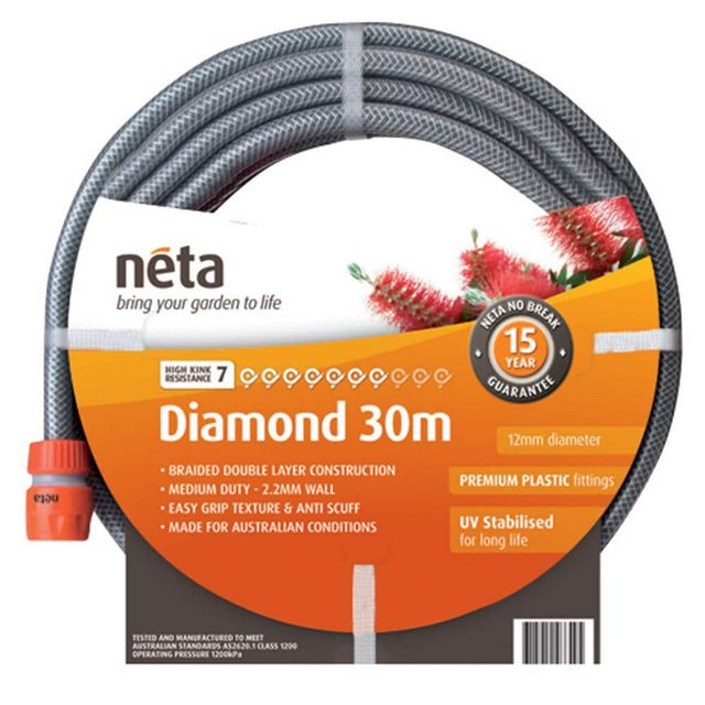 Neta Diamond Fitted Hose 30m x 12mm