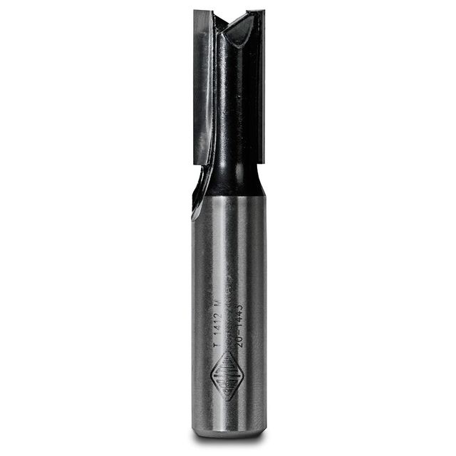 Carbitool Router Bit Tct Straight Router 12mm-Diameter 1/2Inch -Shank
