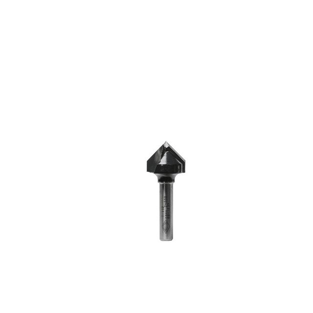 Carbitool Router Bit Tct 90-Degree V-Groove 18mm-Diameter 1/4Inch -Shank