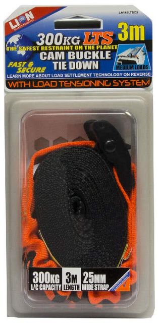 Lion LTS 25mm x 3m Cam Tie Down