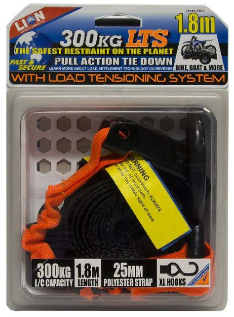 Lion LTS 25mm x 1.8m Pull Tie Down