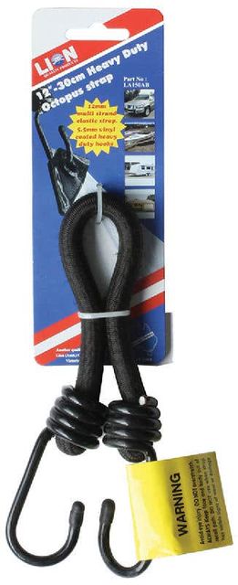 Lion 12x300mm Black Octopus Strap