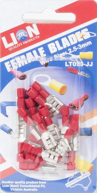 Lion Terminal Female Red Disconnect 17 Piece