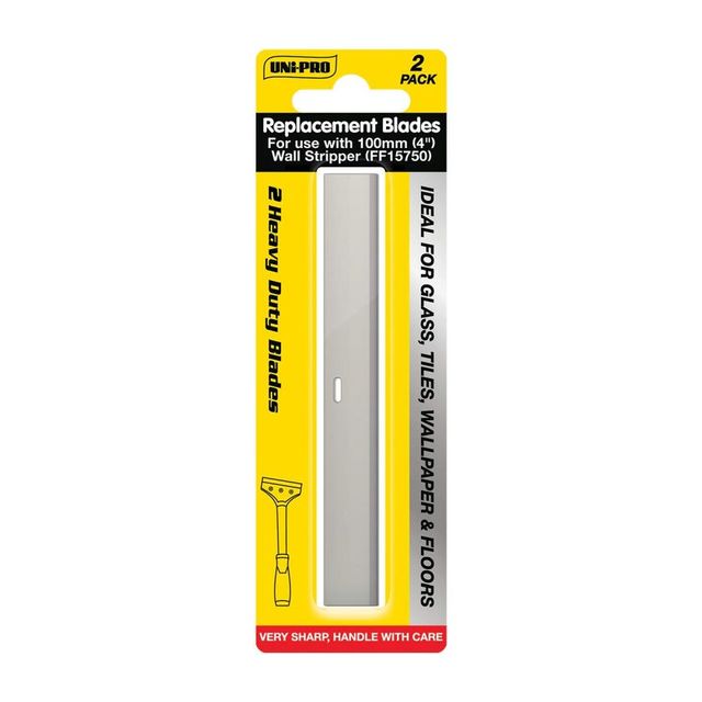 UNI-PRO Wall Stripper Blades 100mm 2Pce