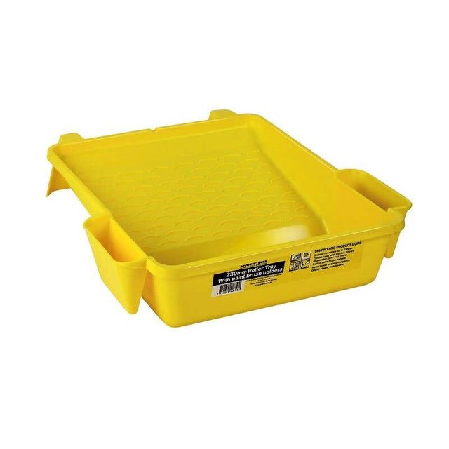Uni-Pro Roller Tray With Paint Brush Holders 230mm