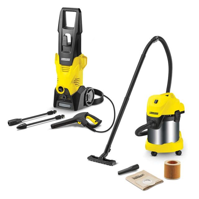 Karcher High Pressure Washer & Wet & Dry Vacuum Combo