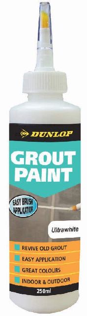 Dunlop 250 ML Grout Paint Ultra White