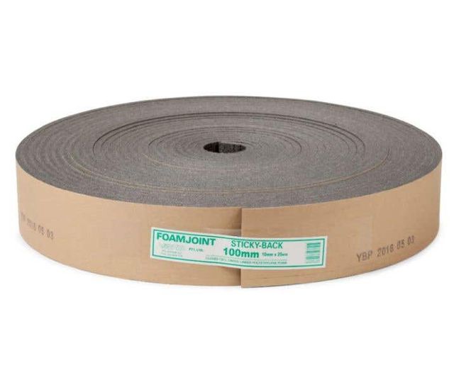 Foamjoint Adhesive Polyethylene Expansion Jointing 100mm x 10mm x 25m
