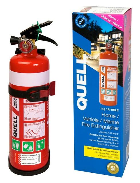 Quell 1kg Auto/ Home/ Marine Fire Extinguisher