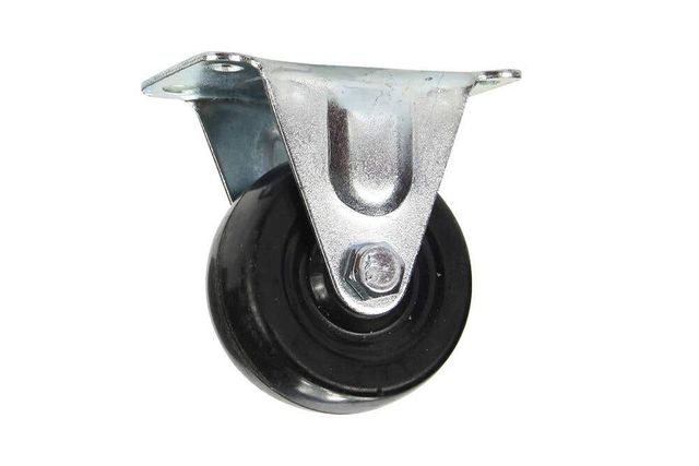 Cold Steel Rubber Fixed Castor Black 50mm