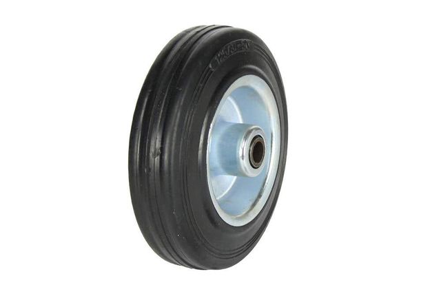 Cold Steel Rubber Wheel with Steel Centre 125mm