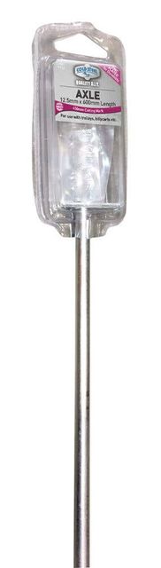 Cold Steel Axle with Adjustable Plates and Axle Caps 600x12mm