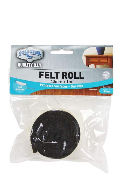 Cold Steel Felt Roll Brown 40mm x 1m
