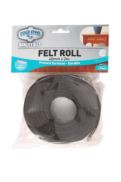 Cold Steel Felt Roll Brown 40mm x 2m