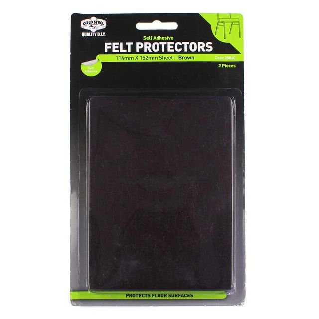 Cold Steel Felt Protectors Sheet Brown 114 x 152mm - 2 Pack