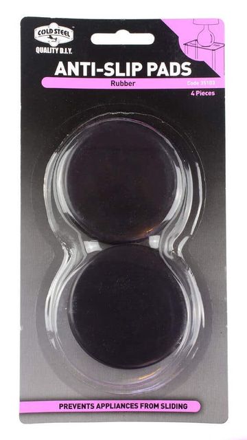 Cold Steel Round Rubber Anti Slip Pads 60mm - 4 Pack