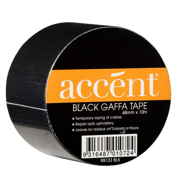 Accent® Gaffa Tape Black 48mm x 10m