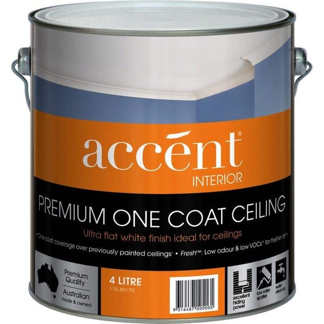 Accent® One Coat Ceiling White 4L