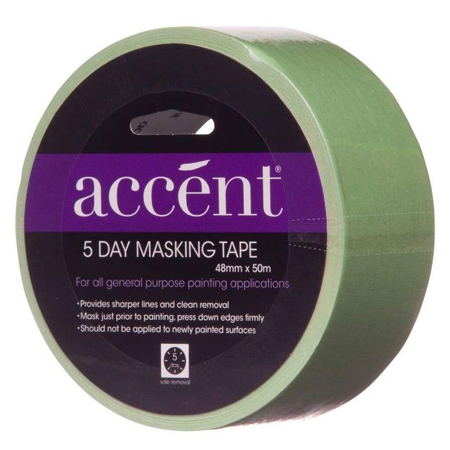 Accent® 5 Day Masking Tape 48mm x 50m