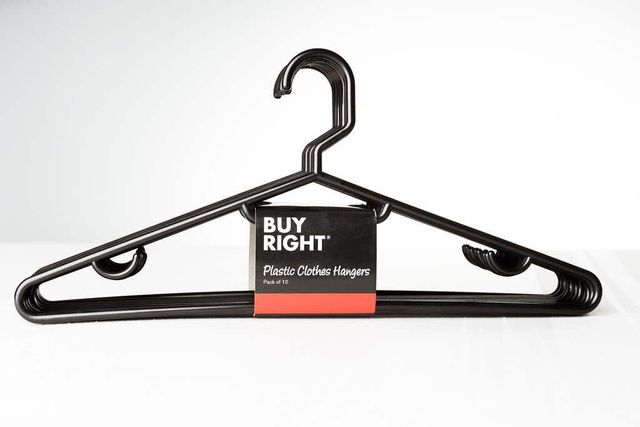 Buy Right Clothes Hanger Plastic - 10 Pack