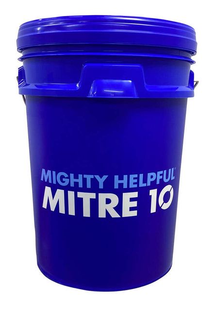 Mitre 10 Plastic Bucket With Lid Blue 10L