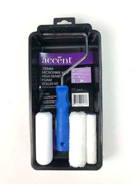 Accent Microfibre and Foam Mini Roller Kit 100mm