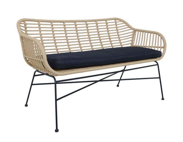 Cayman 2 Seater Wicker Bench