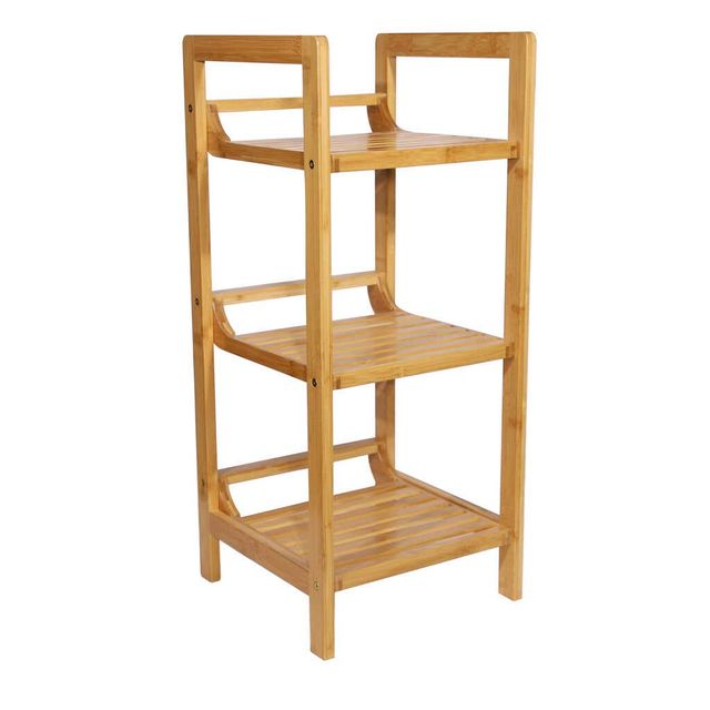 Bamboo Decorative 3 Tier Shelf Unit