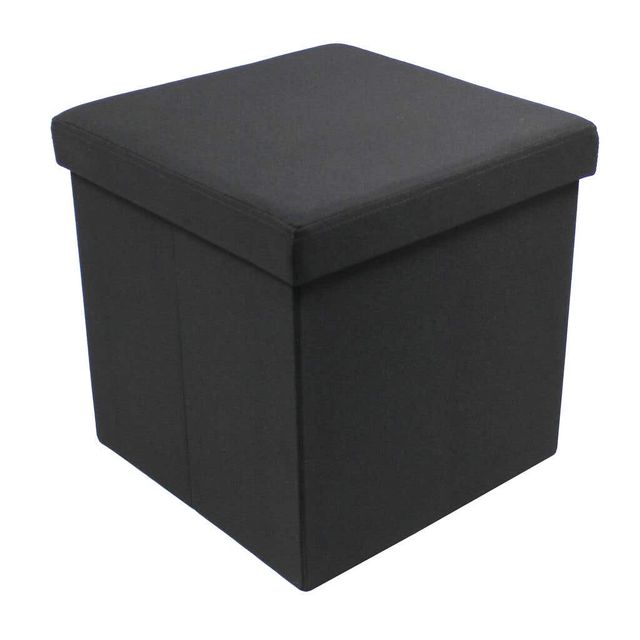 Ottoman With Storage Black