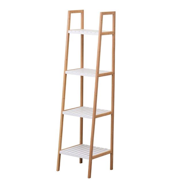 4 Tier Bamboo & MDF Shelf Unit