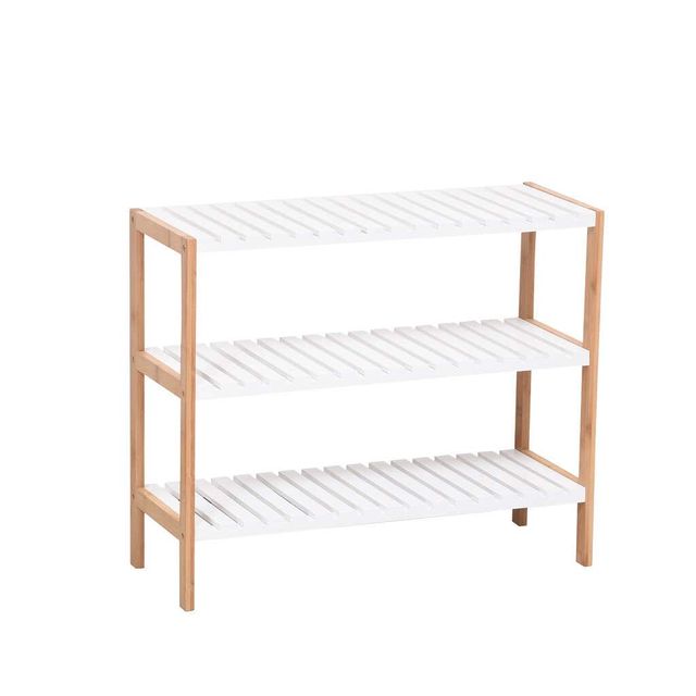 Shoe Rack 3 Tier Bamboo & MDF