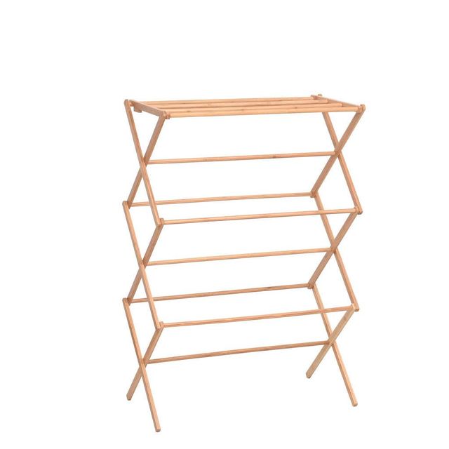 Uperia Bamboo Folding Clothes Airer