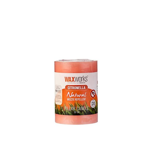 Waxworks Citronella Pillar Candle 10cm