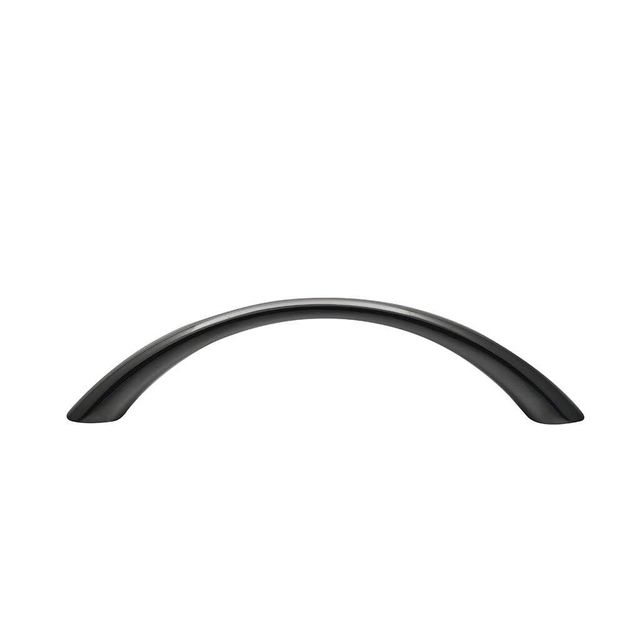 Prestige Tapered Bow Handle Nickel Black 96mm