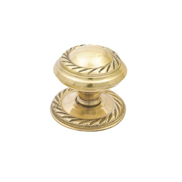 Prestige Georgian Knob Polished Brass 32mm