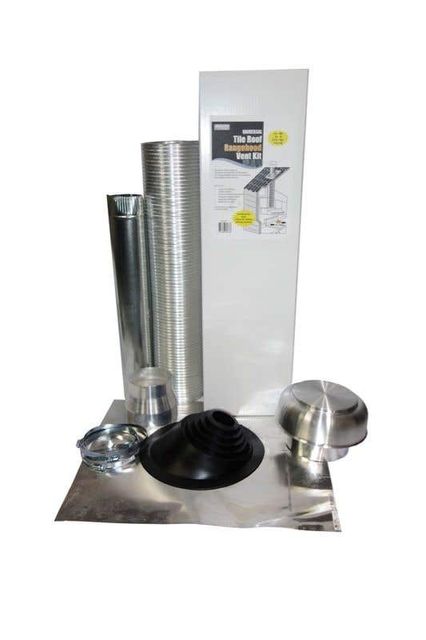 Deflecto Rangehood Vent Kit for Tile Roof