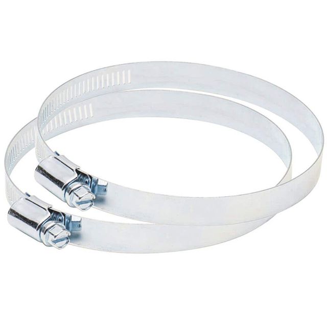 Deflecto Metal Worm Clamp 100mm - 2 Pack