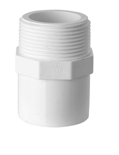 Holman PVC Pressure Valve Take Off Adaptor 40mm x 1 1/2"