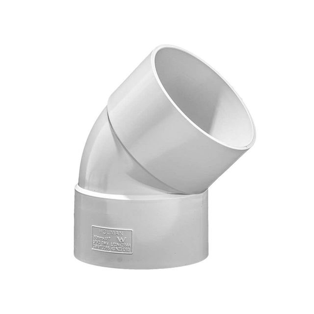 Holman DWV 45 Degrees Bend Plain F & F 80mm
