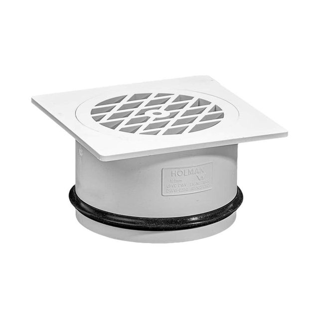 Holman DWV PVC Square Floor Grate 100mm