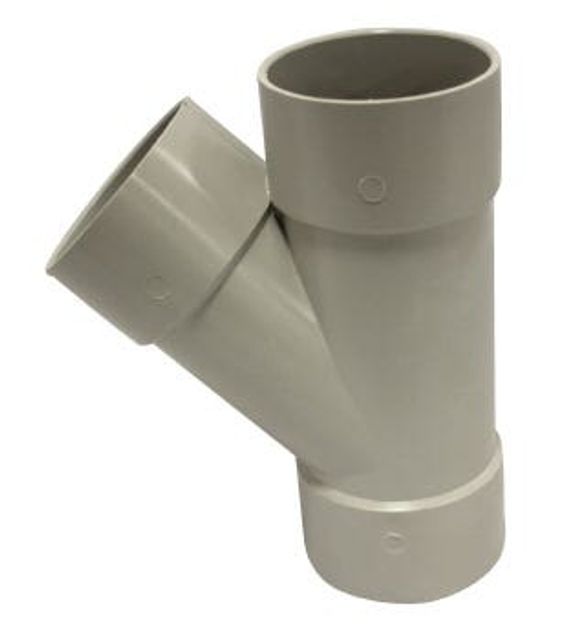 Holman PVC DWV Junction Plain 50mm 45 Deg