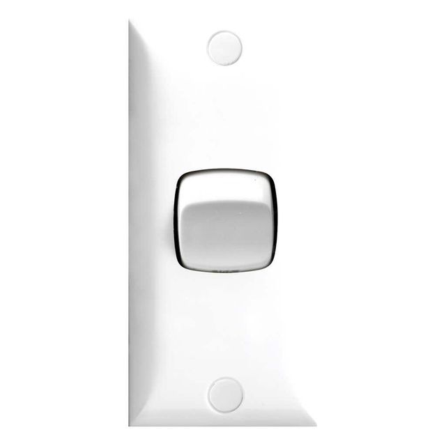 HPM Architrave Switch 1 Gang White