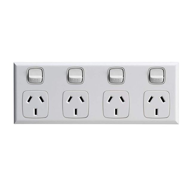 HPM Excel Powerpoint White 10Amp 4 in 1