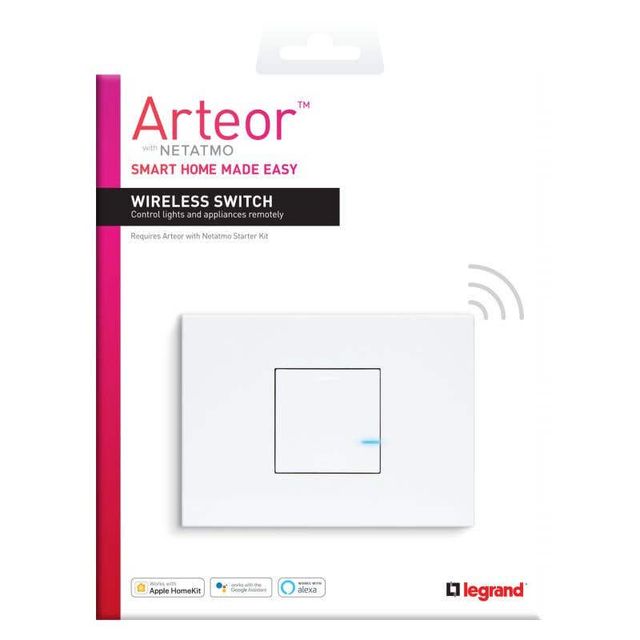Legrand Arteor Smart Wireless Master Switch 1 Gang Horizontal