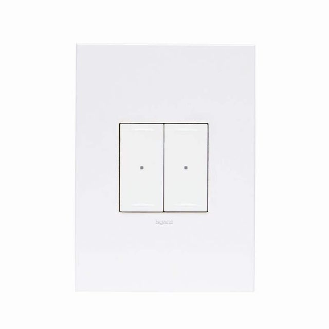 Legrand Arteor Smart Wireless Light Switch 2 Gang Vertical