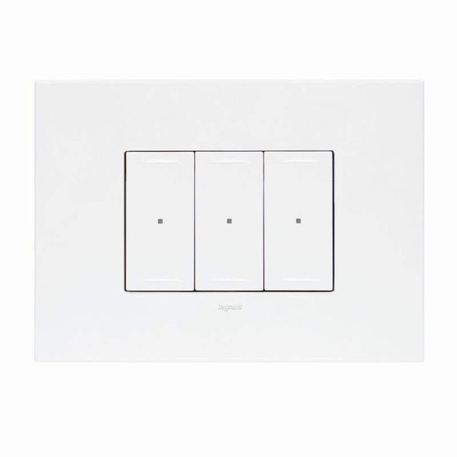 Legrand Arteor Smart Wireless Light Switch 3 Gang Horizontal