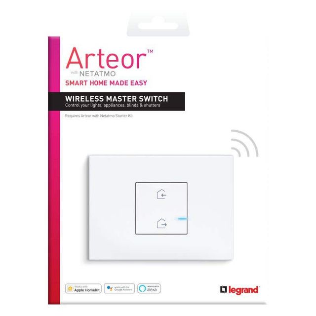 Legrand Arteor Smart Wireless Master Switch 1 Gang Vertical