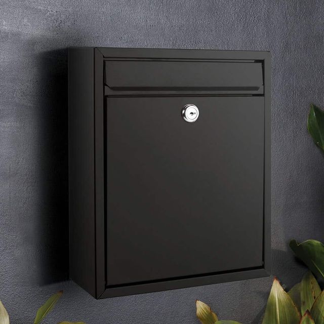 Sandleford Wall Mount Mailbox Napoli Black