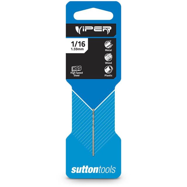 Sutton 1/16Inch X 48mm Hss-Bright Jobber Drill Bit - Viper