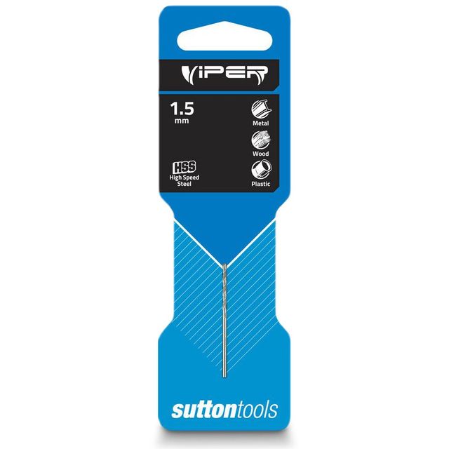 Sutton 1.5 X 40mm Hss-Bright Jobber Drill Bit - Viper